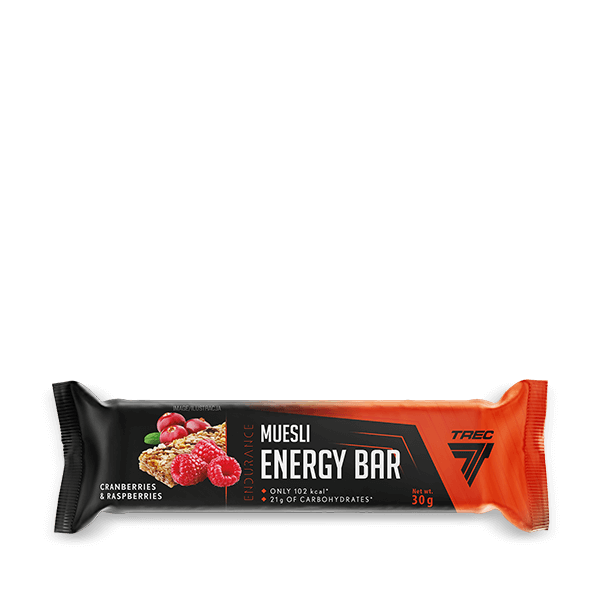 MUESLI ENERGY BAR CRANBERRIES & RASPBERRIES – baton musli z kolagenem